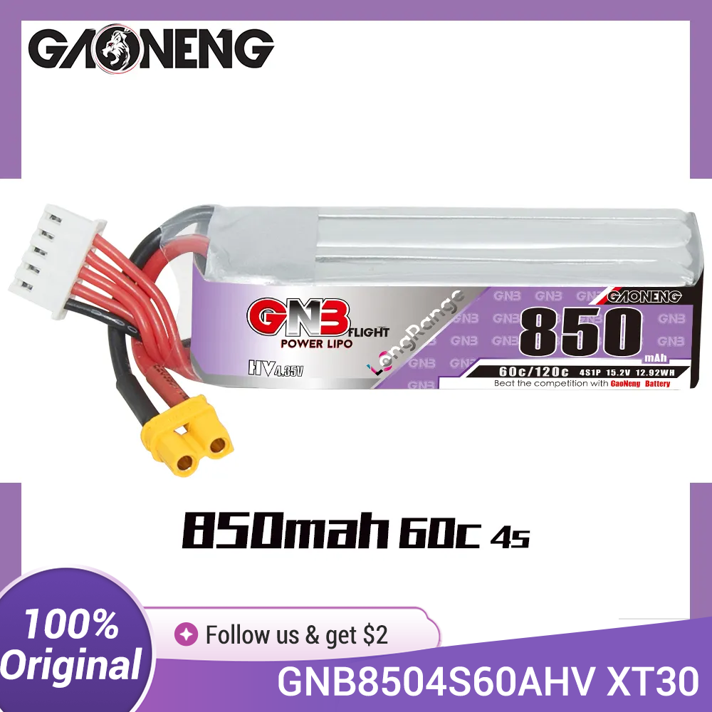 Baterai LiPo GAONENG GNB 850mA - Drone Battery 3S ulasan dan harga
